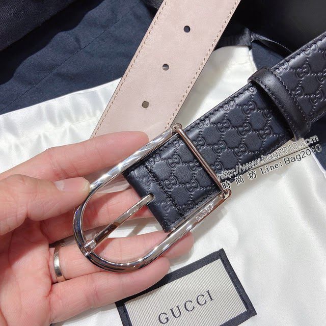 Gucci經典皮帶 古奇磨砂牛皮腰帶  jjp2196
